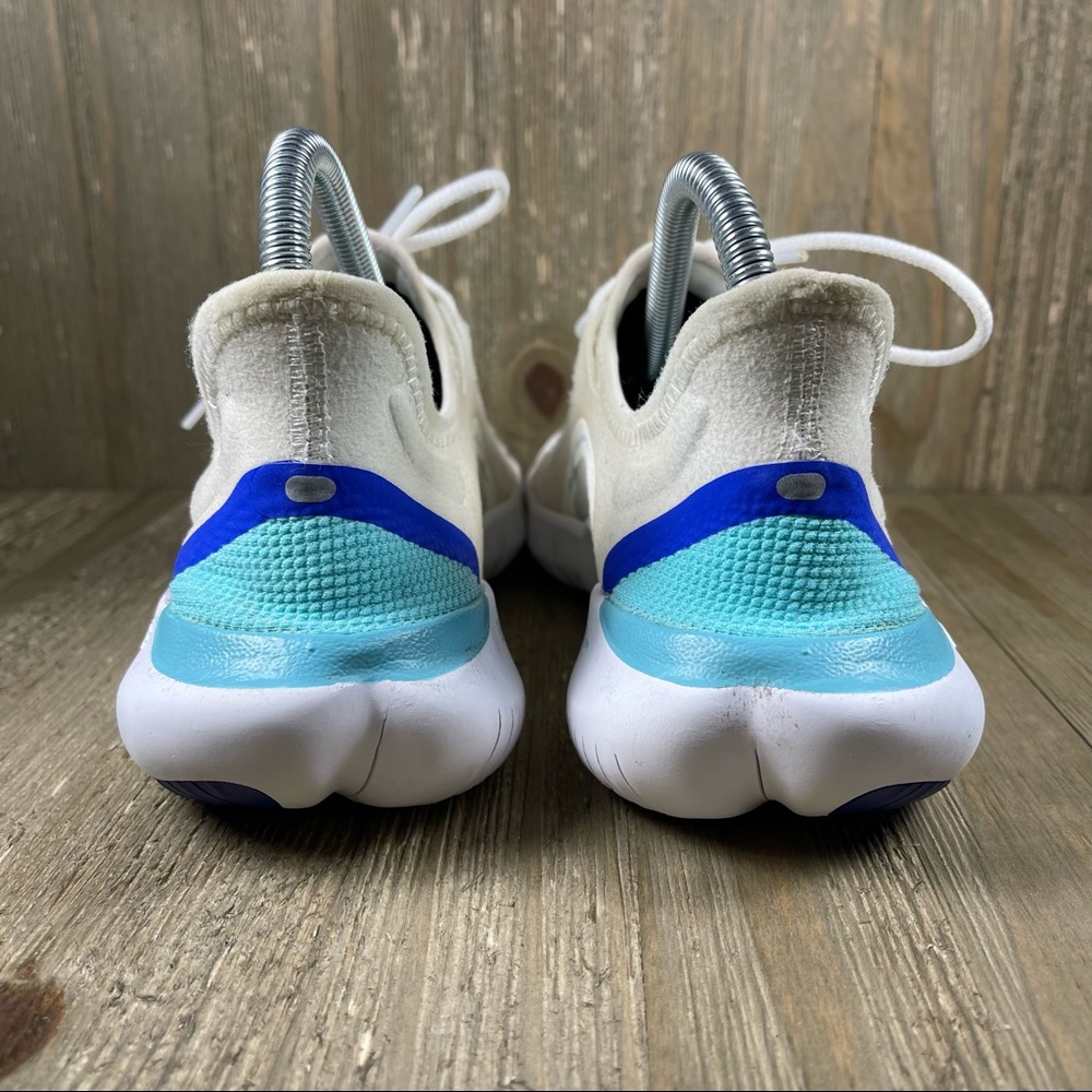 Nike Free RN 5.0 Sail/Aurora Green-Racer Blue AQ1316-103 Women's Size 7.5 Medium - Picture 10 of 10
